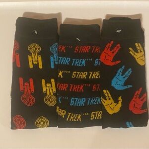 Fun Novelty Socks Featuring Star Trek / Set of 3